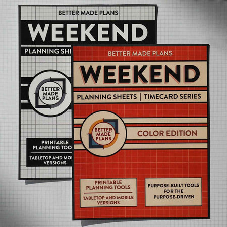 Weekend - Printable Planning Sheet