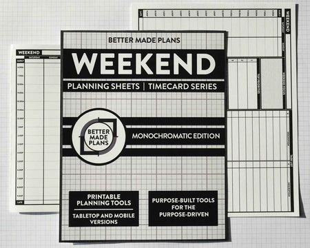 Weekend - Printable Planning Sheet